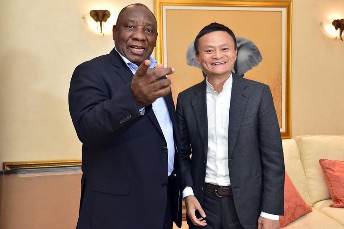 Zakladateľ Alibaba Group Jack Ma s prezidentom Juhoafrickej republiky Cyrilom Ramaphosom (zdroj obrázku: flickr/GovernmentZA)