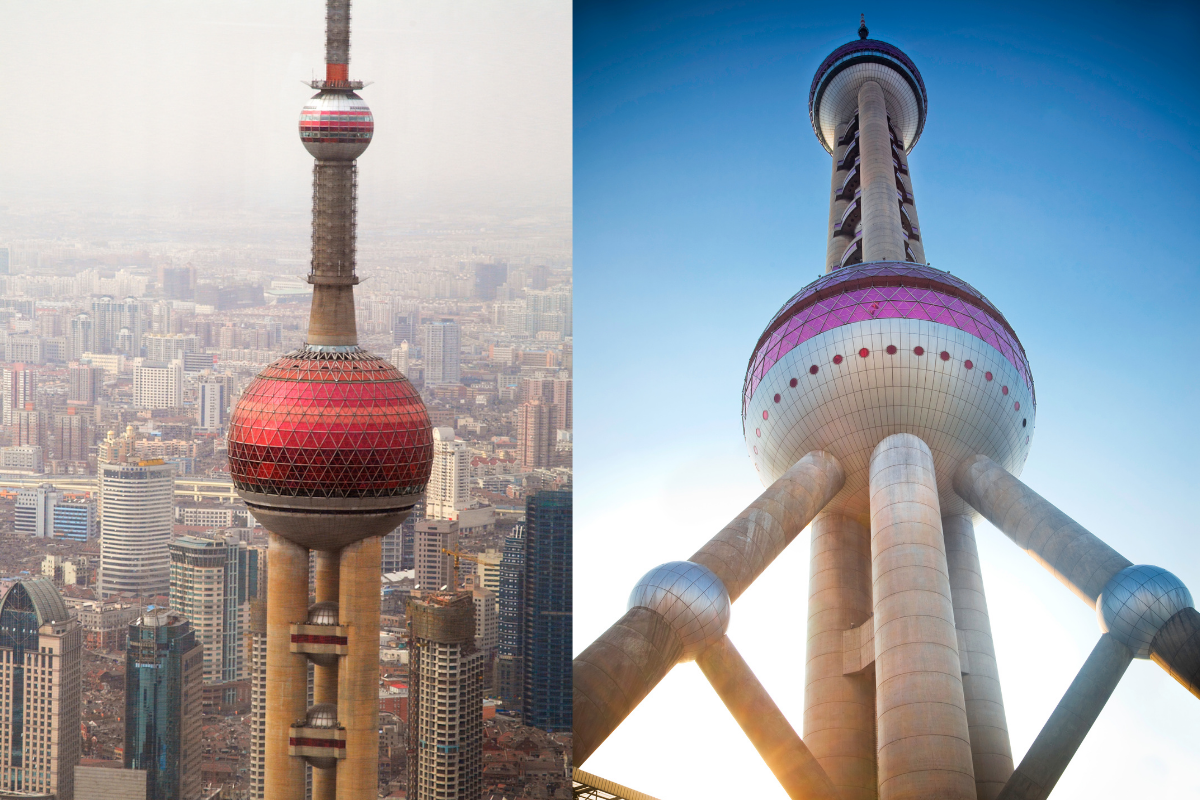 Televízna veža v Šanghaji (zdroj obrázku: canva.com)