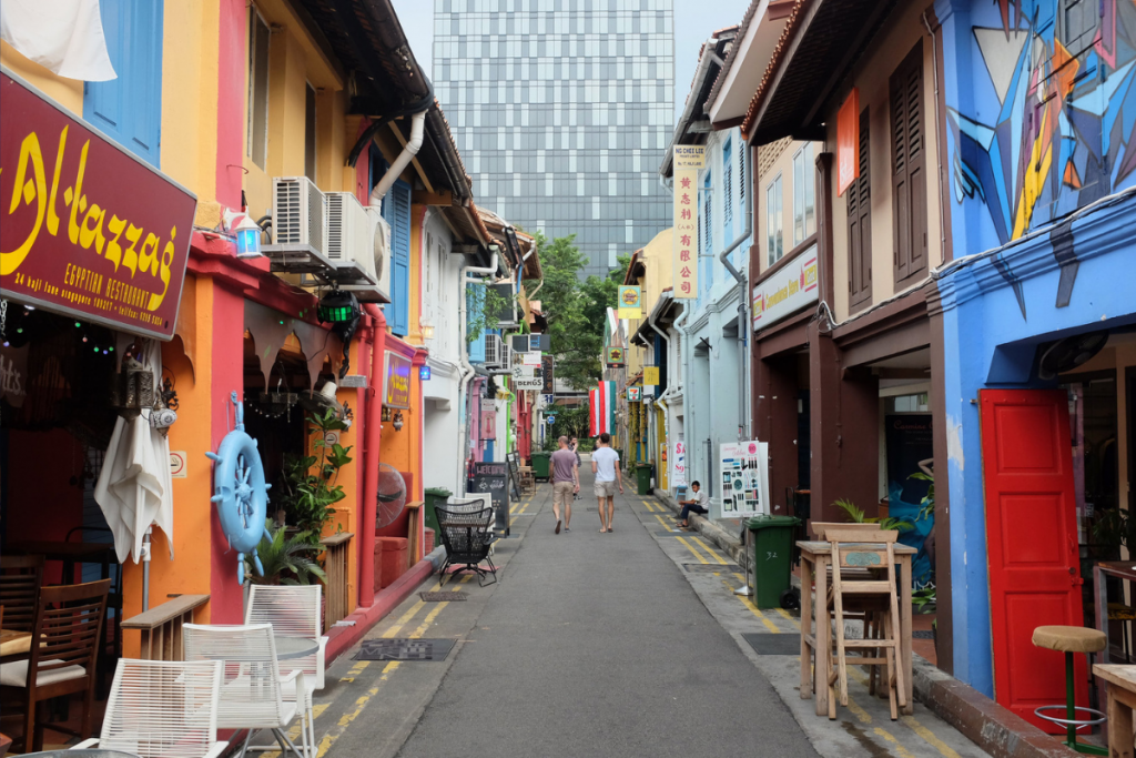 haji lane ulica graffiti singapur