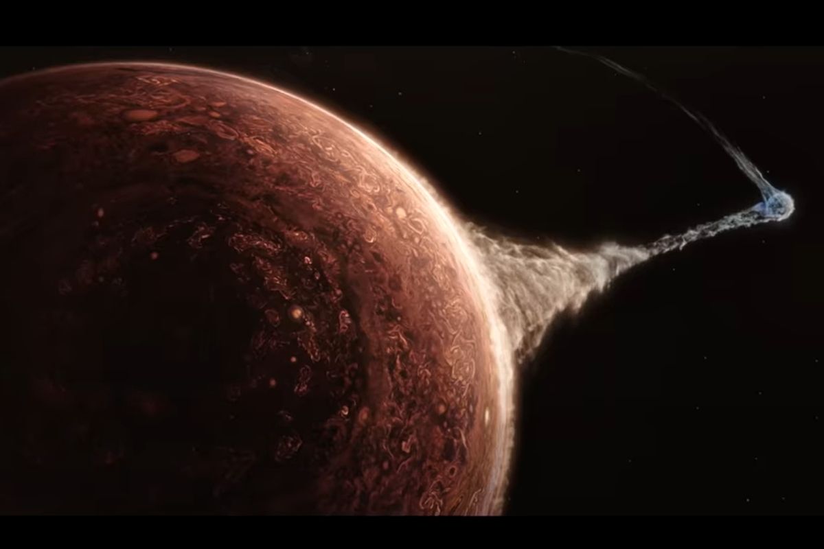 Našej planéte hrozí zrážka z Jupiterom (reprofoto youtube/Netflix Asia)