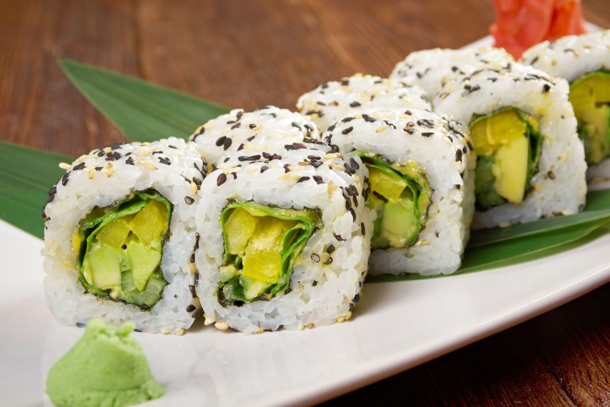 Vegetariánske sushi (zdroj obrázku: canva.com)