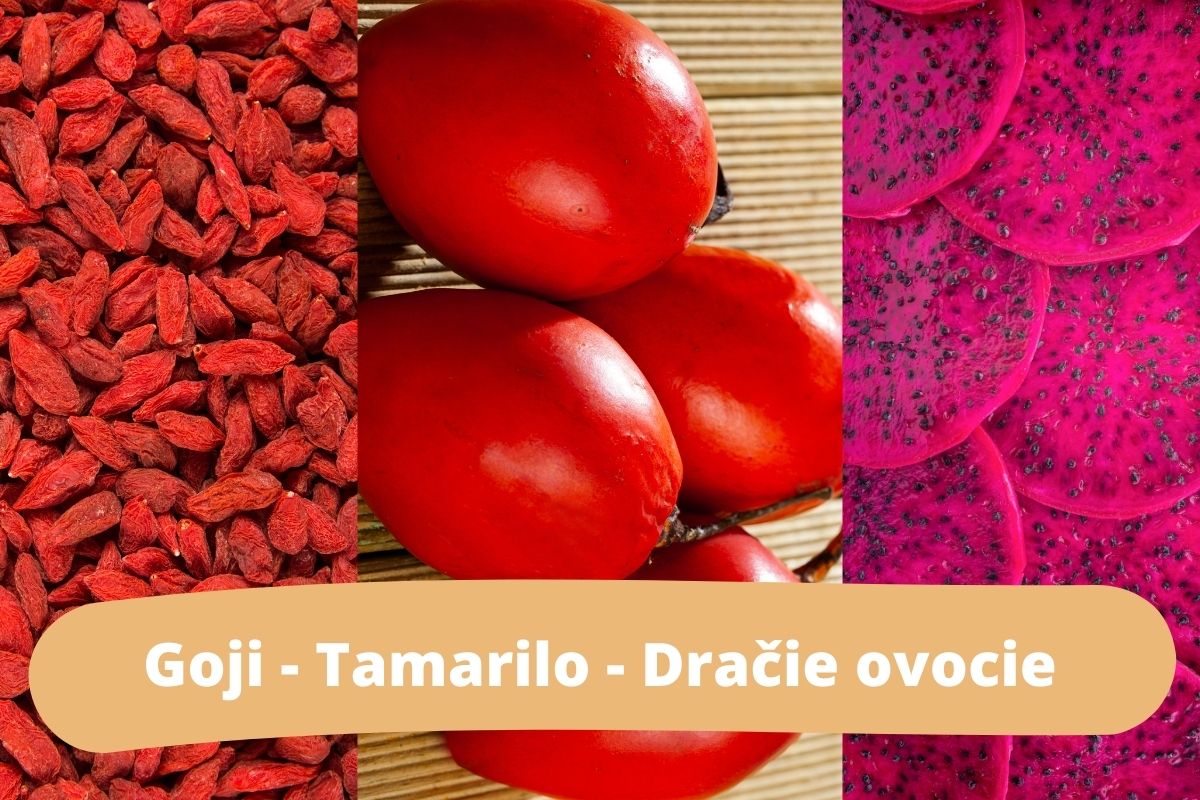 Takto vyzerá: Goji - Tamarilo - Dračie ovocie (zdroj obrázku: canva.com)