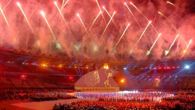 Otvárací ceremoniál 2018 (zdroj obrázku: wikimedia.org/RaiyaniM)