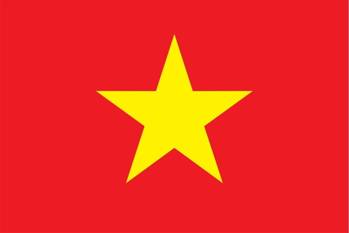 Vietnamská vlajka (zdroj obrázku: canva.com)