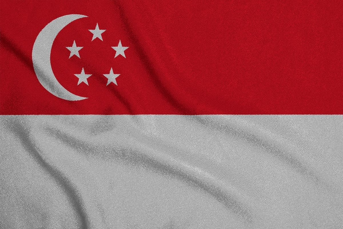 Vlajka Singapuru (zdroj obrázku: canva.com)