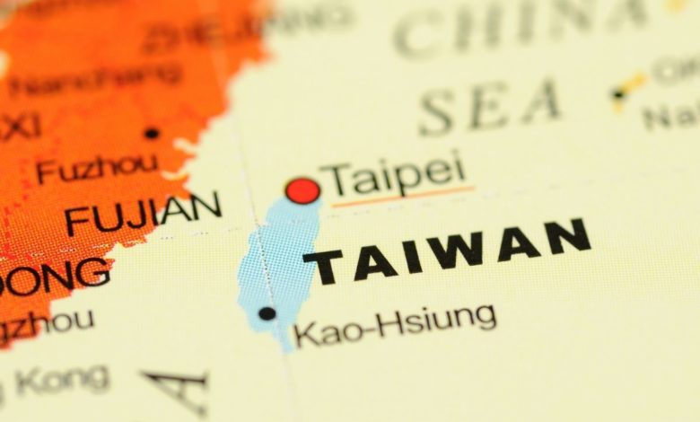 Taiwan na mape (zdroj obrázku: canva.com)