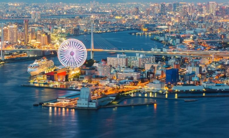 Mesto Osaka (zdroj obrázku: canva.com)