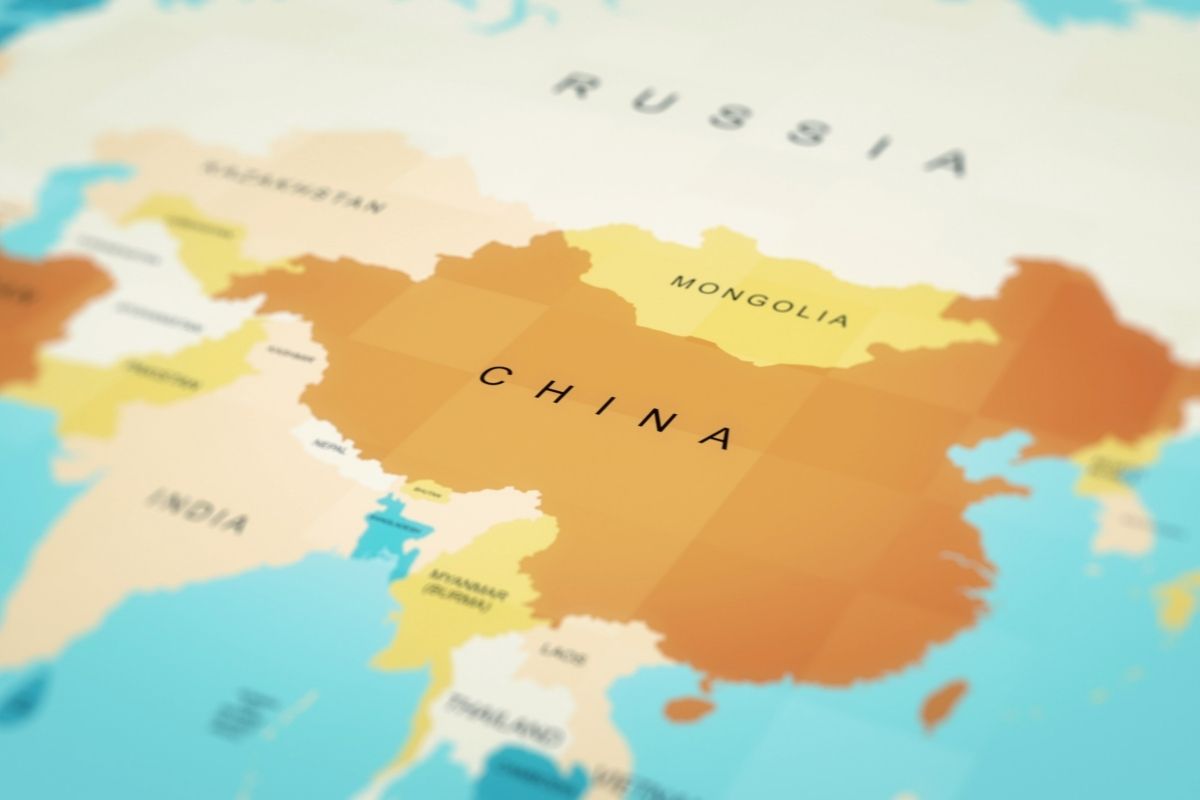 Čína na mape (zdroj obrázku: canva.com)