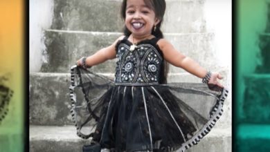 Najmenšia žena na svete Jyoti Amge (reprofoto youtube.com/ Entertainment Tonight)