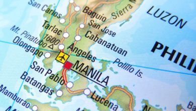 Manila na mape (zdroj obrázku: canva.com)