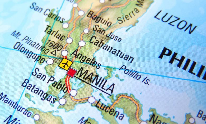 Manila na mape (zdroj obrázku: canva.com)