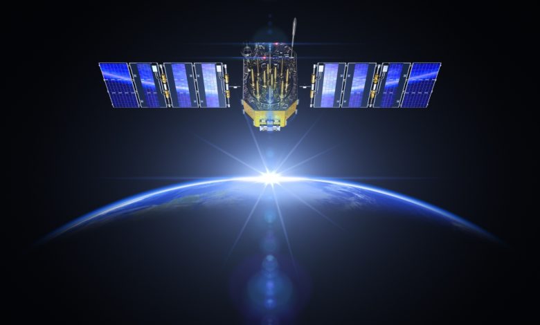 Ilustračný obrázok - vesmírny satelit (zdroj obrázku: canva.com)
