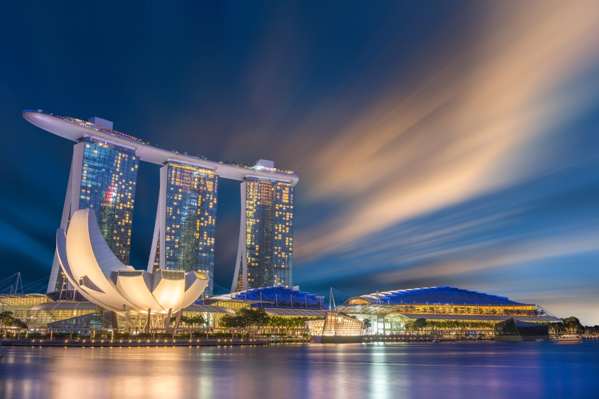 Marina Bay Sands, Singapur (zdroj obrázku: canva.com)